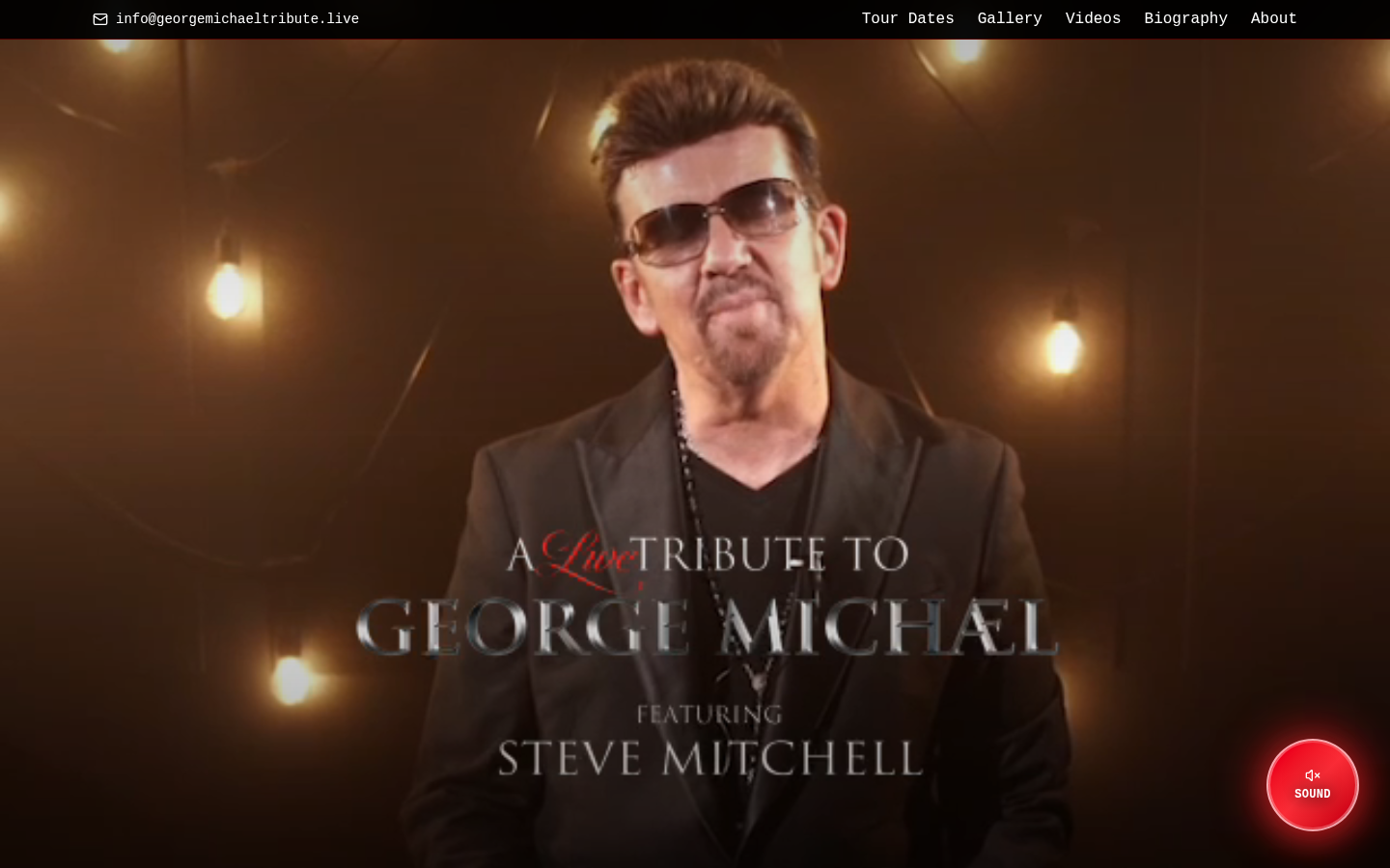 George Michael Tribute website designed by PixelForge Studio